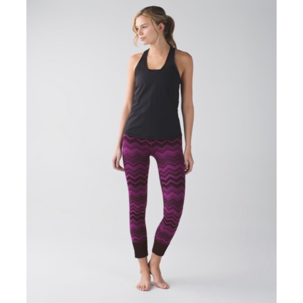 Lululemon Ebb to Street Heathered Regal Plum Leggings
